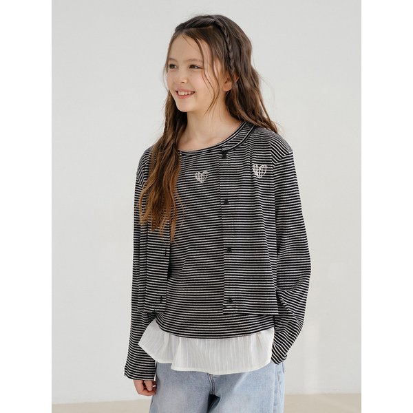 모노 스트라이프 가디건