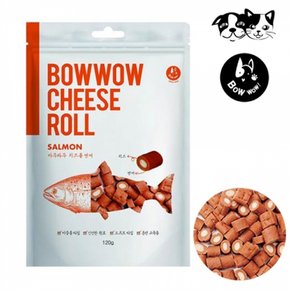 바우와우 강아지 치즈롤 간식 연어맛 120g X ( 2매입 )