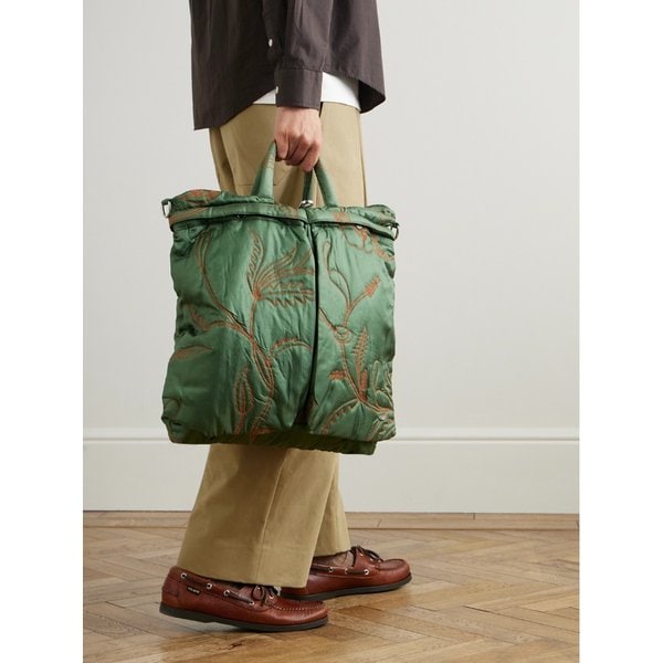 자수 실크 트윌 토트백 46376663162909220