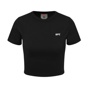 UFC 우먼스 피지컬 크롭핏 반팔 티셔츠 블랙 U2SSV2233BK