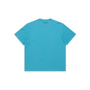 스프링 엔젤 그래픽 티셔츠 - TEAL BLUE Z263UST060785