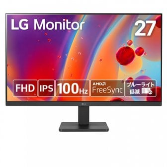  27MR400-B LG 27인치 모니터안티글레어IPS1920×1080100Hz5ms(GTG)FreeSync™DAS블랙