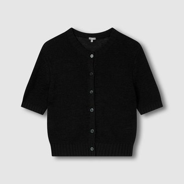 JAJU 25 S/S  여 코튼 블렌디드 반팔 가디건  J115304001