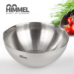 HIMMEL 실용적인 주방용품 힘멜 대형믹싱볼32cm 스텐레스 눈금 비빔그릇