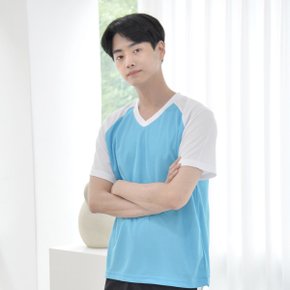 쿨론원단  기본 나그랑 브이넥 티셔츠 5컬러