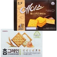  참그레인 우리밀 +에이스 바스크치즈케이크맛 /비스킷 샌드 학교 사무실 간식