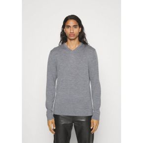 5502554 Calvin Klein V NECK - Jumper mid grey heather