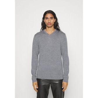 Calvin Klein 5502554 Calvin Klein V NECK - Jumper mid grey heather