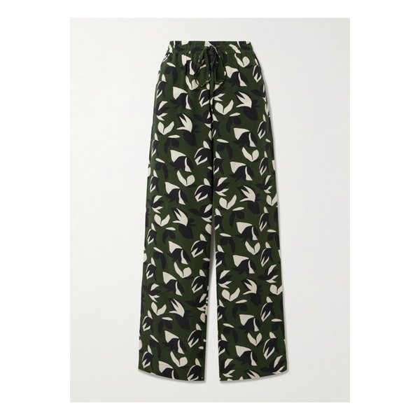 마티유 실크 크레이프 드 신 트랙 팬츠 그린 46376663162844078