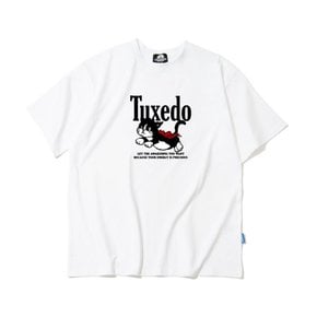 TUXEDO CAT GRAPHIC 티셔츠 - 화이트