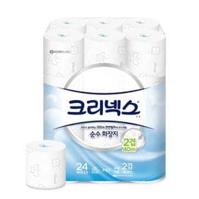 크리넥스 순수두루마리화장지 2겹 40m 24롤