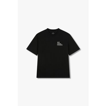 ARMANI EXCHANGE AX남성 로고 엠브로이더리 티셔츠A415130040블랙
