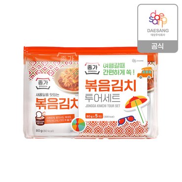 종가집 종가 볶음김치 투어세트(80g x 5개) x 4개