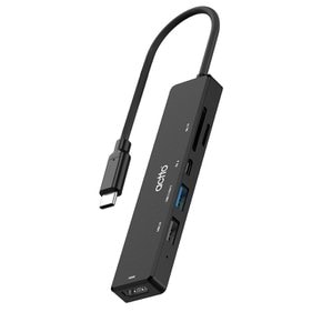 6in1 C타입 PD HDMI 카드리더기 멀티 허브CRH-25