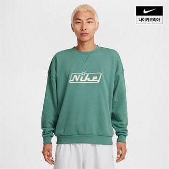 나이키 맨즈 나이키 클럽 오버사이즈 크루넥 스웻셔츠 NIKE HQ2957-361