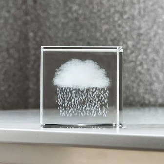 텐바이텐 인테리어 소품 장식품 크리스탈 하트 구름 미니어처 유리 공예