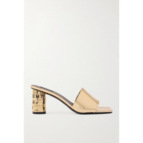 테이프 메탈릭 가죽 뮬 46376663162964821