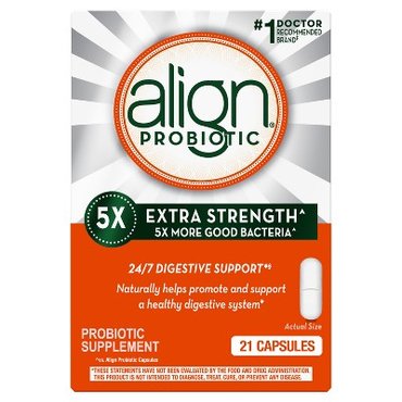 보드엠 Align 5X Extra Strength 일일 프로바이오틱 보충제 - 캡슐 21ct, 맞추다 건강식품