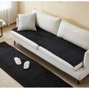 65X230cm(블랙) 가죽소파 패드 롱방석 극세사