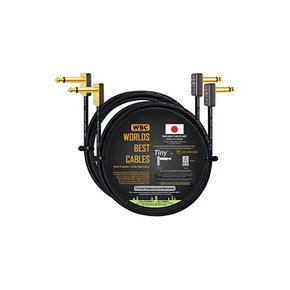 WORLDS BEST CABLES 2유닛 - 2피트 페달 이펙트 패치 계기용 케이