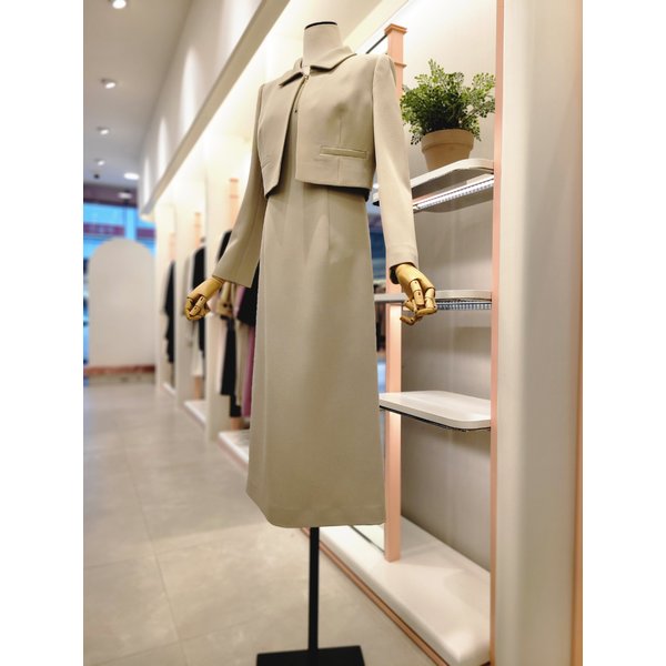 [여주점] 여성 스퀘어넥 원피스 & 자켓 세트(ITP9BOP300)