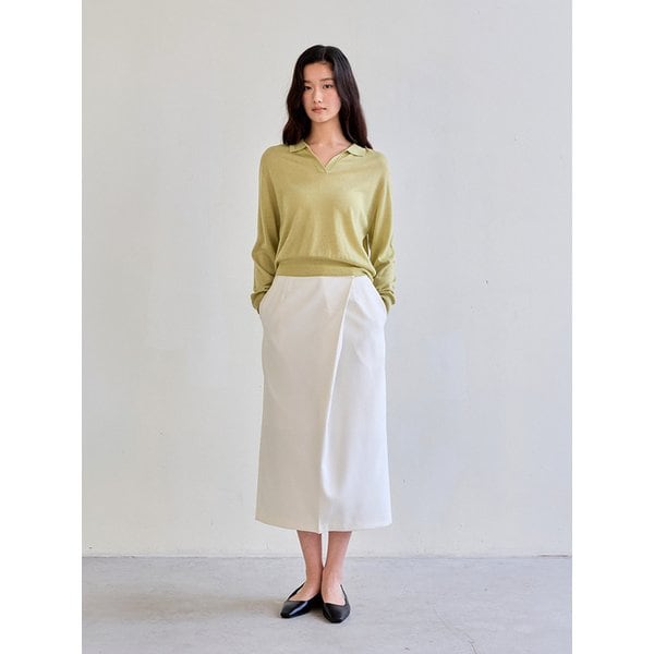 Chic Wrap Skirt (Ivory)