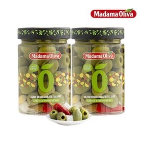 마다마 피티드 그린올리브 베이비칠리N레몬슬라이스 300g x 2개