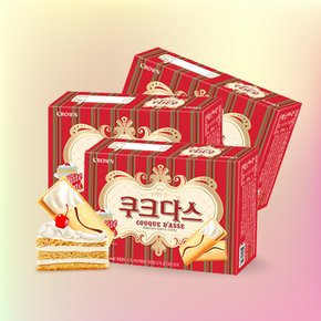 크라운 쿠크다스 화이트토르테 288g x 3통 /사무실 회사간식