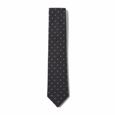 navy flower dot pattern tie_CAAIX24103NYX