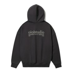 LAYERED LOGO HOODIE_DARK GREY