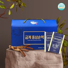 [풍기인삼제조창] 금계홍삼순액 6년근 홍삼액기스 80ml * 30포 [홍삼근 90, 홍미삼 10]