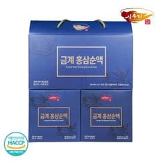 [풍기인삼제조창] 금계홍삼순액 6년근 홍삼액기스 80ml * 30포 [홍삼근 90, 홍미삼 10]