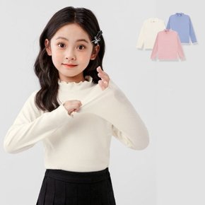 모찌피치 여아 긴팔 기모 날라리 반폴라티셔츠 206229