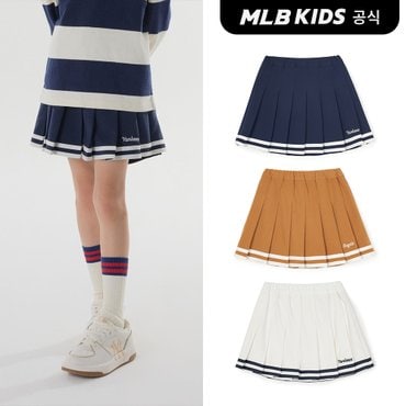 MLB키즈 (공식)24FW 바시티 플리츠스커트 (3color) 7FSKV0244