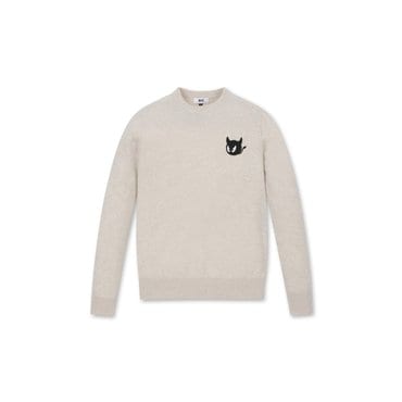 왁 WTO Cashmere Whole Garment Sweater(WWWAX24130BEL)