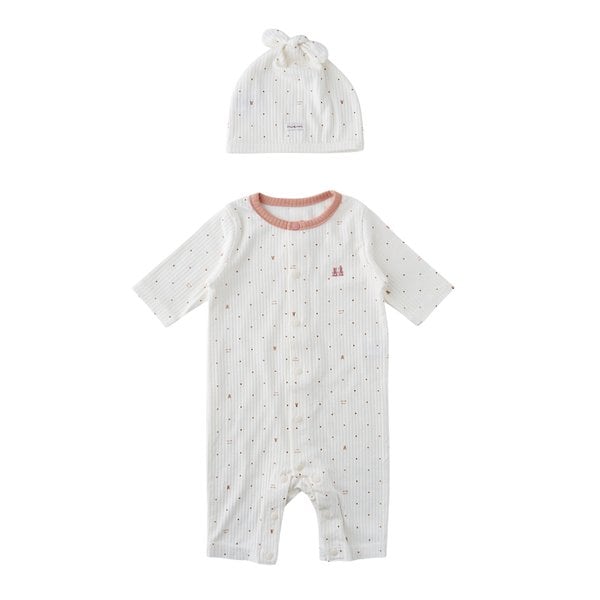 [여주점] [오프라벨 여주점] 밍크뮤 (CR) 뮤뮤뱀부SET우주복 (35170-041-09)