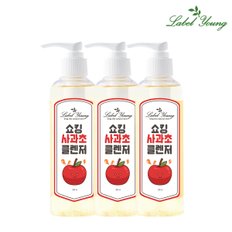 쇼킹 사과초클렌저 200ml 3개 유분/피지/노폐물케어/약산성클렌징