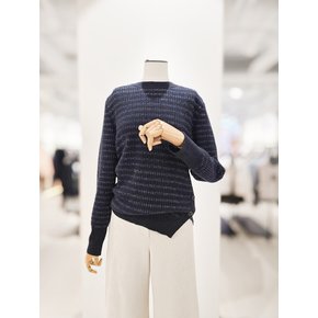 [파주점] [더아이잗컬렉션]울 글리터 버튼 장식 풀오버 니트 CPAA1PO361