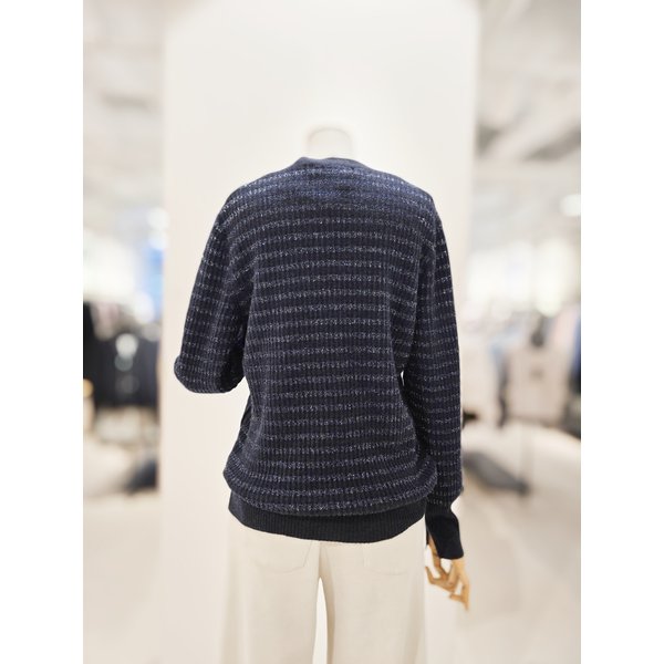 [파주점] [더아이잗컬렉션]울 글리터 버튼 장식 풀오버 니트 CPAA1PO361