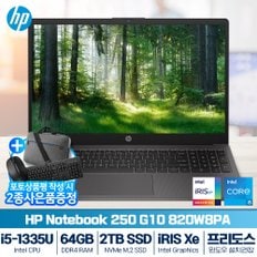 250 G10 820W8PA i5-1335U (8GB/ 512G/ 프리도스) [64GB RAM 구성(32GB*2)+2TB (SSD)교체]