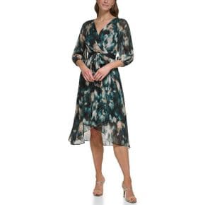 4682536 DKNY Balloon Sleeve Faux Wrap