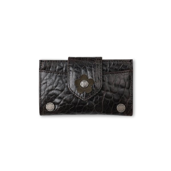 Fleur Card Wallet (Chocolate)