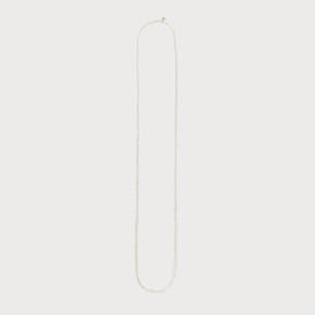 Tiny Oval Pearl Long Necklace (M) (TOP01LNM)