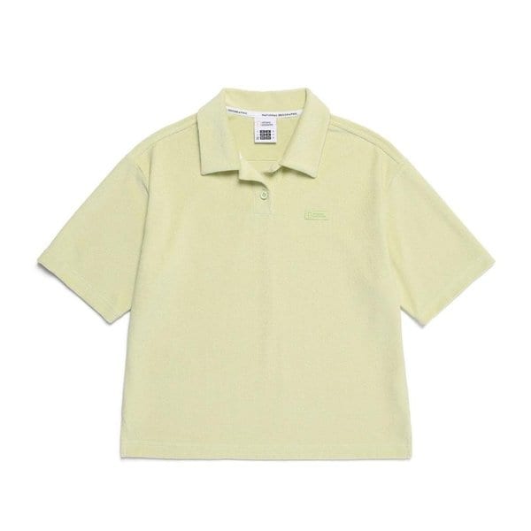 [여주점] N252WTS480 여성 테리 베이직 카라 티셔츠 LGREEN