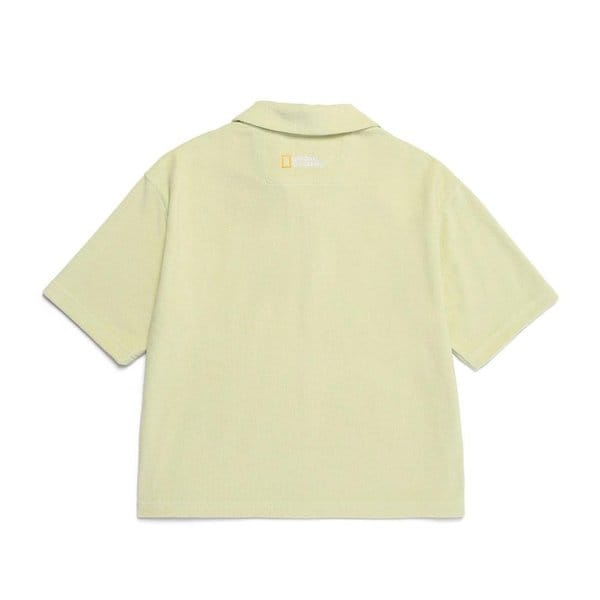 [여주점] N252WTS480 여성 테리 베이직 카라 티셔츠 LGREEN