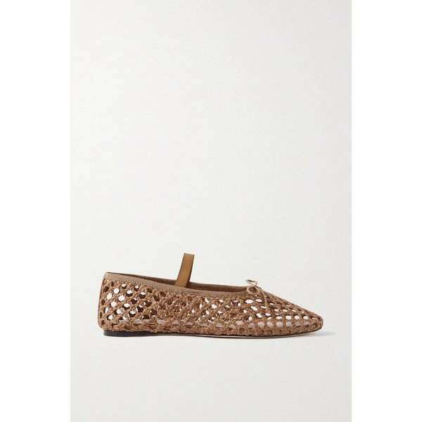 로플러 랜달 레오니 그로그랭 트리밍 라피아 메리 제인 발레리나 플랫 브라운 1647597302418727