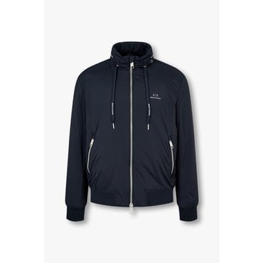 ARMANI EXCHANGE AX남성 히든 후드 하이넥 패디드 자켓 A414310104네이비