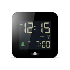 독일 브라운 탁상시계 Braun BC08BDCF 디지털 Travel Alarm Clock Central European Time Zone M