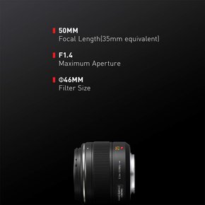 파나소닉 단초점 렌즈 라이카 DG SUMMILUX 25mm  F1.4 ASPH. 블랙 H-X025