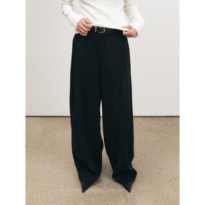 TFS ONE TUCK SEMI WIDE TROUSERS_2COLORS